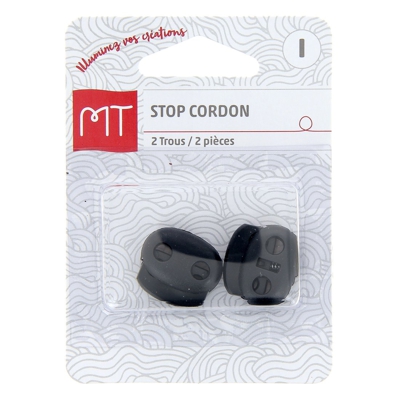 Stop cordon 2 trous noirs