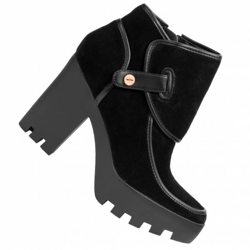 Calvin Klein Jeans Sable Suede Femmes Bottines RE9668BLK precio