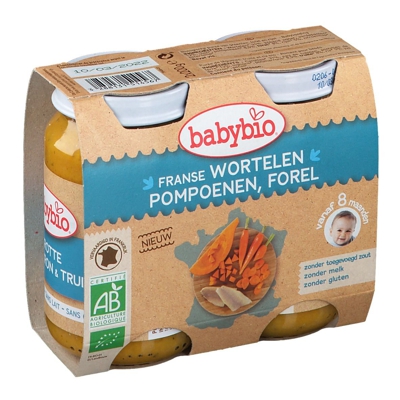 babybio® Carotte Potimarron & Truite 8 mois