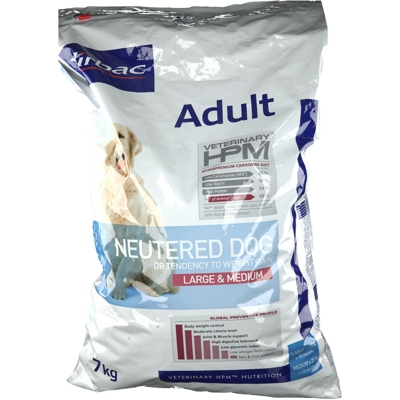 Virbac Veterinary Hpm® Adult Neutered Croquettes chien stérilisé adulte Large & Medium