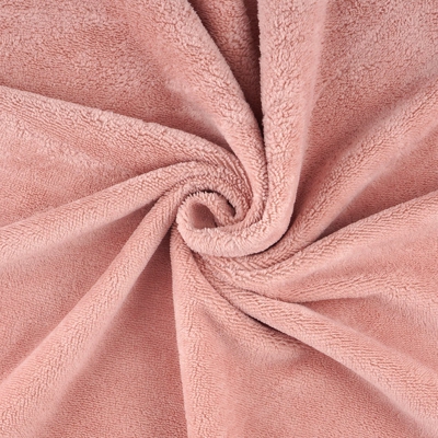 Tissu éponge bambou douce rose