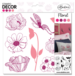 Tampons décor floral características