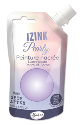 Peinture textile 3D nacrée izink pearly violet pastel - lilac 80 ml en oferta