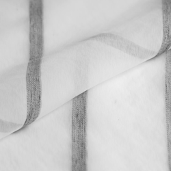 Tissu voile rayures chenille precio