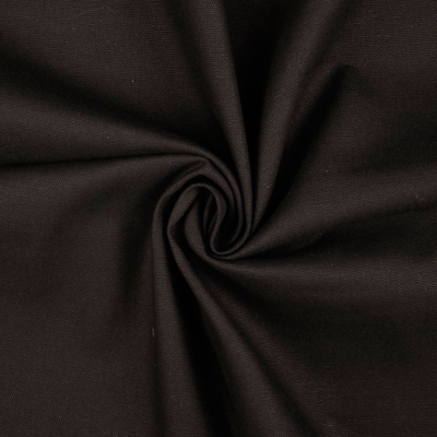 Tissu coton uni Canvas noir