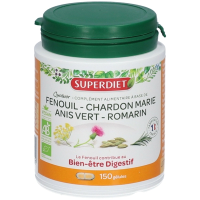 Superdiet Quatuor Fenouil Digestion Bio
