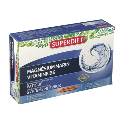 Superdiet Magnésium Marin + Vitamine B6 Ampoule