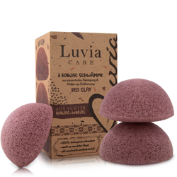 Luvia Konjac Sponge Set - Red Clay en oferta