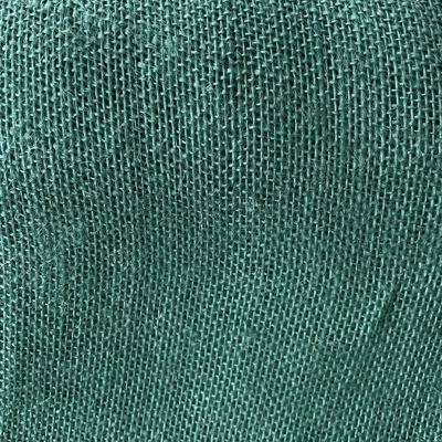 Toile de jute colorée unie vert