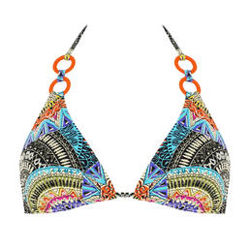 SORAYA haut de maillot de bain triangle cassis Bombay en oferta