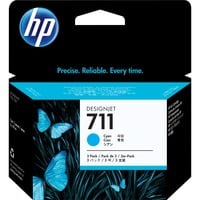 711 pack de 3 cartouches d''encre DesignJet cyan, 29 ml