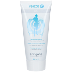 Paingone Freeze Gel rafraîchissant et apaisant características