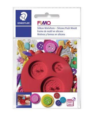 Moule silicone boutons fimo