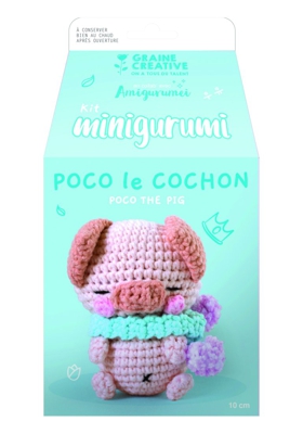 Kit mini amigurumi cochon 100 mm