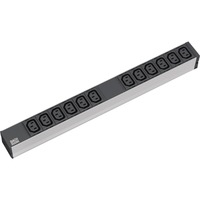 333.616 12sortie(s) CA 1U Noir, Gris unité de distribution d''énergie, Multiprise