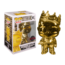 NOTORIOUS BIG WITH CROWN GOLD CHROME / NOTORIOUS BIG / FIGURINE FUNKO POP / EXCLUSIVE SPECIAL EDITION precio