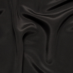 Tissu crêpe de soie noir uni 100% Italie precio