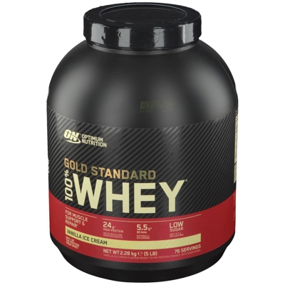 Optimum Nutrition 100 % Whey Gold Standard, Vanilla Ice Cream, Poudre