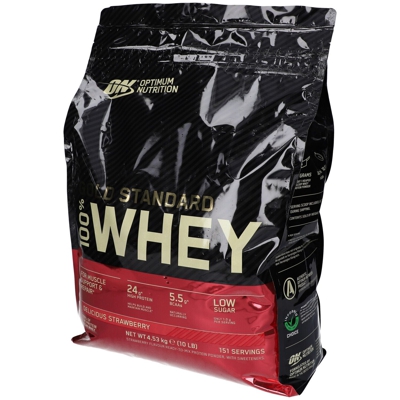 Optimum Nutrition 100 % Whey Gold Standard, Fraise, Poudre