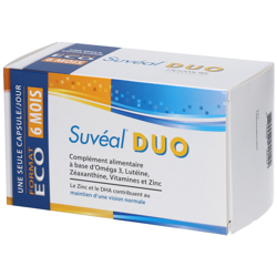 Suvéal DUO Boite 6 mois 180 capsules en oferta