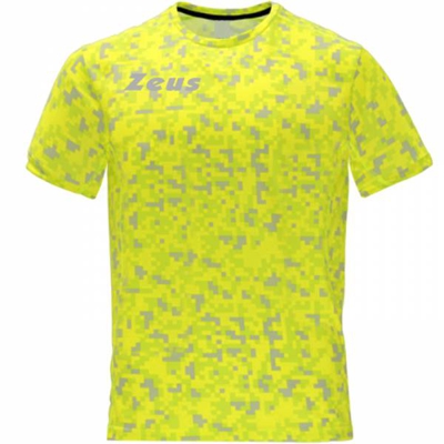 Zeus Pixel Hommes Fitness Maillot jaune fluo