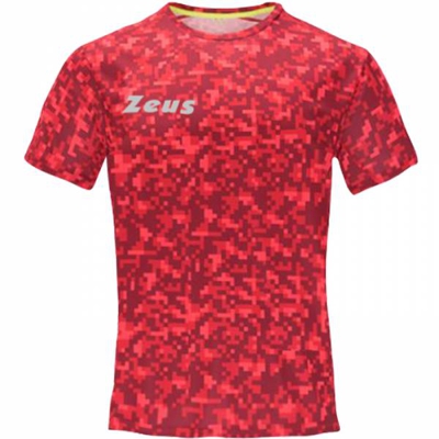 Zeus Pixel Hommes Fitness Maillot rouge