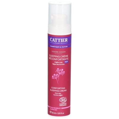 Cattier Sleeping crème réconfortante Argile rose Nuit