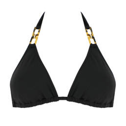SORAYA haut de maillot de bain triangle tess Noir precio