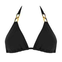 SORAYA haut de maillot de bain triangle tess Noir