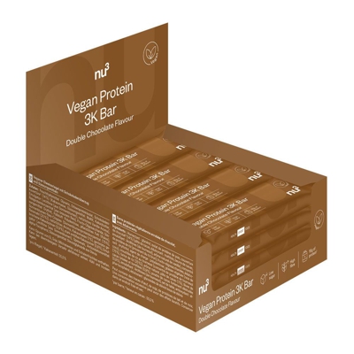 nu3 Vegan Proteine 3K Bar, Double Chocolat
