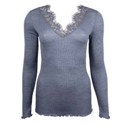 LISE CHARMEL top manches longues décolleté dentelle en laine et soie Sensualité Douceur precio