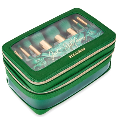 Spectrum Collections Malachite Jet Setter 8 Piece Brush Set