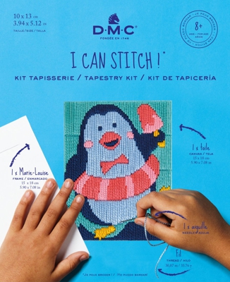 Kit enfant le pingouin tapisserie point lancé