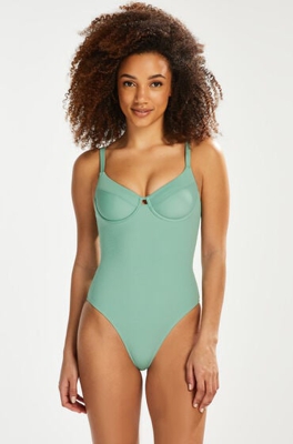 Hunkemöller Maillot de bain échancré Sienna Vert
