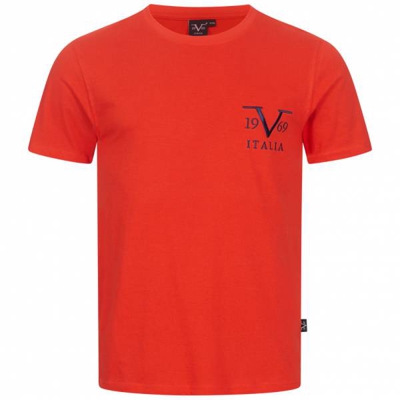19V69 Versace 1969 Basic Big Logo Hommes T-shirt VI20SS0008A rouge