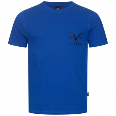19V69 Versace 1969 Basic Big Logo Hommes T-shirt VI20SS0008B royal blue