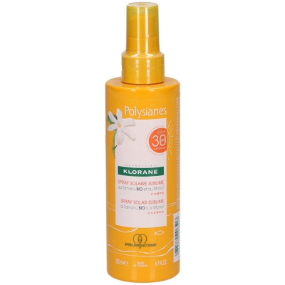 Klorane Spray Solaire Sublime au Monoï et Tamanu BIO Spf30 Corps