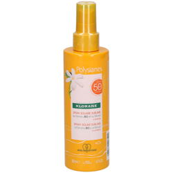 Klorane Spray Solaire Sublime au Monoï et Tamanu BIO Spf50 Corps características