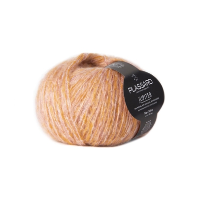 Pelote de fil à tricoter Plassard Jupiter bleu moyen