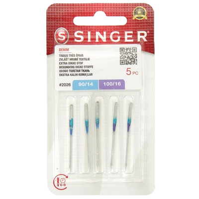 Aiguilles machine Singer pour jeans