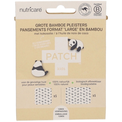 nutricare Patch Kids Panda Pansements en bambou Large Panda