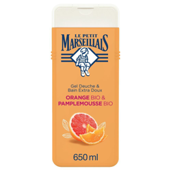 Le Petit Marseillais Gel Douche & Bain Extra Doux Orange Bio - Pamplemousse Bio en oferta