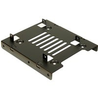 88885232 Obturateur de baie de lecteur 2x 2,5" Panneau de façade Noir, Cadre de montage en oferta