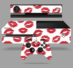 Autocollant Xbox One Bisous rouge à lèvres características