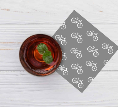 Dessous de verre tres moderne Vélos gris