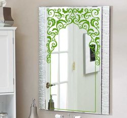 Sticker motifs style oriental pour miroir características