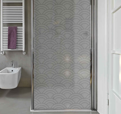 Sticker pour Paroi de Douche sticker pantone gris