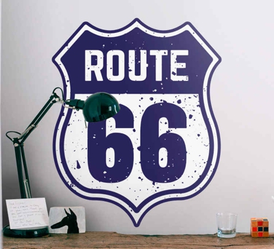 Sticker Retro Route 66