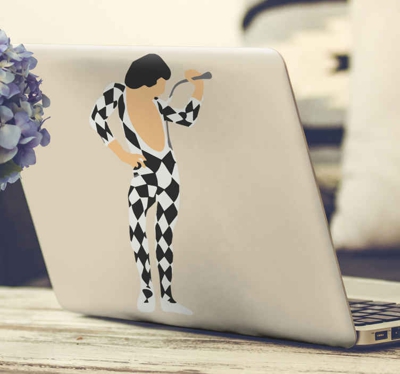 Sticker PC Chanteur en costume génial