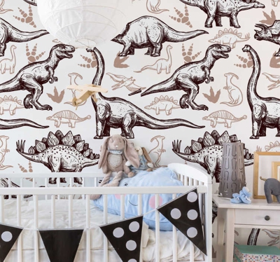 adhesif deco illustration dinosaures